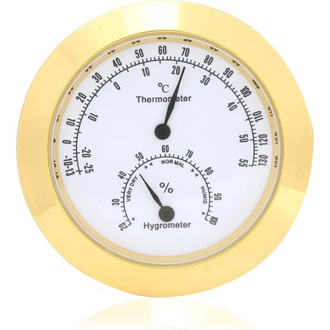Digitales Thermometer-Hygrometer für Gitarren-/Geigenkoffer mit Feuchtigkeits- und Temperaturanzeige (Gold) (1/5)