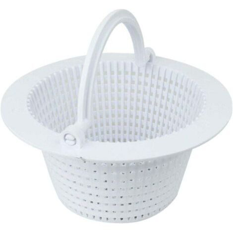 Piscine Skimmer Panier d'étang avec poignée Panier Piscine Panier Filtre Piscine Skimmer Paniers--blanc