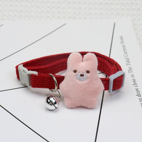 Filiyano-Nouveau collier pour chien en velours côtelé à motif dessin animé, collier pour chien et chat, accessoires pour animaux de compagnie, rouge (1/5)