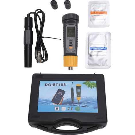 Testeur numérique d'oxygène dissous avec Bluetooth ATC, pour application Tuya, Kit de Test DO, étangs d'aquarium, réservoir de poissons (1/5)