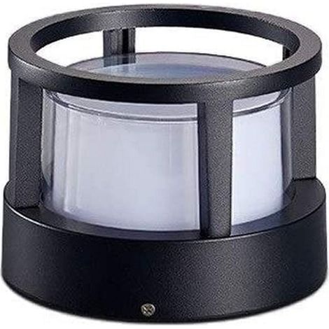 Pelouse européenne cylindrique Lampe sur pied, jardin extérieur Colonne lumineuse Paysage étanche Cour pont Patio Pier chemin Pilier Lumière Villa Pathway LED (1/4)