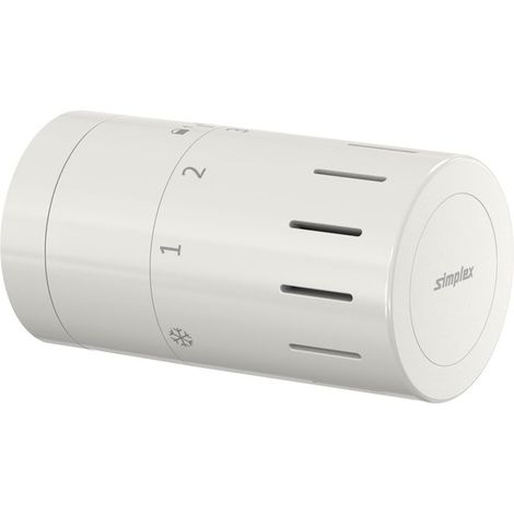 Flamco Cabezal termostático de diseño TC-D1 blanco M30 x 1,5 con posición cero, F35320