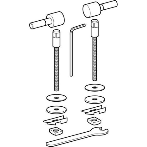 Bisagra de acero inoxidable adecuada para Geberit 571044