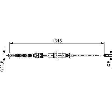 Câble de frein à main Bosch 1987482328