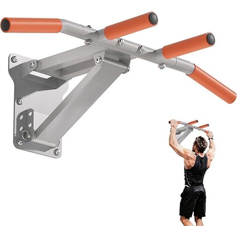 Barre de Tractions Murale Montage Mural Multi-Grip Pull Up Bar Barre de Traction Fitness Musculation Multiprise Barre de Tractions Domicile Pull Up Bar Charge 200KG (1/5)