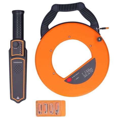 DEESSE SHOP-Détecteur de blocage de tuyaux portable – Ligne de 30 m avec 4 sondes – Profondeur de détection 50 cm – Pour tuyaux en PVC et métal (1/5)