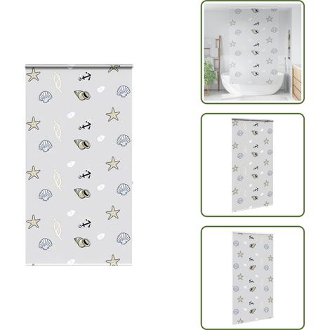 Store enrouleur de douche avec cassette largeur du tissu 136 cm - Store Enrouleur De Douche - Stores Enrouleurs De Douche - Store De Douche - Rideau De Douche Enroulable (1/5)