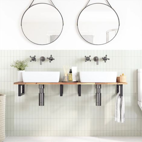 Maison Exclusive - Dessus de meuble de salle de bain non traité bois d'acacia