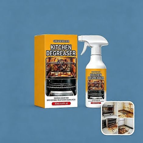 1 pièceSpray dégraissant puissant (1/2/3 unités), nettoyant multi-surfaces, idéal pour les cuisinières et les hottes, non abrasif et inodore - 300 ml / 10,14 oz (1/5)