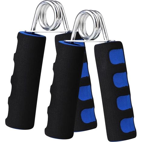 Empuñaduras de entrenamiento de fuerza, entrenador de mano de espuma suave, entrenador de agarre de mano de fortalecimiento, paquete de 2 (1/5)