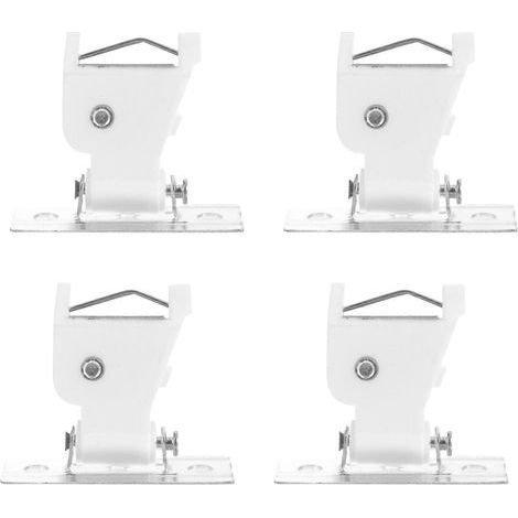 Lot de 4 bloque-cordons pour rideaux et stores romains en bambou, pratiques pour la maison-4.7X4X1.9CM-White (1/3)
