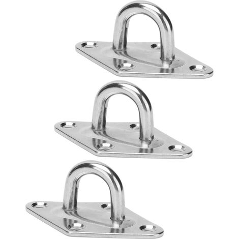 10 Pièces Anneaux de Suspension en Acier Inoxydable 316 pour Hamac, Œillets Marins Résistants Diamètre 6mm