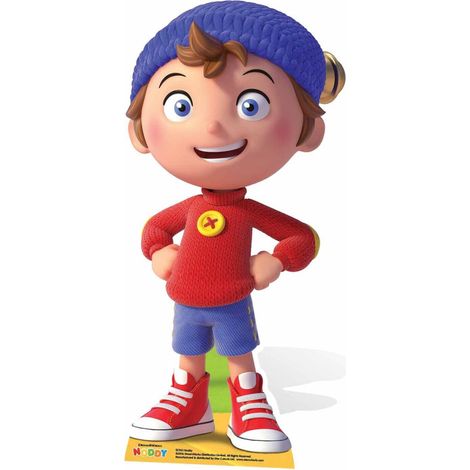 Figurine en carton Oui-Oui debout les mains sur les hanches Hauteur 91 cm