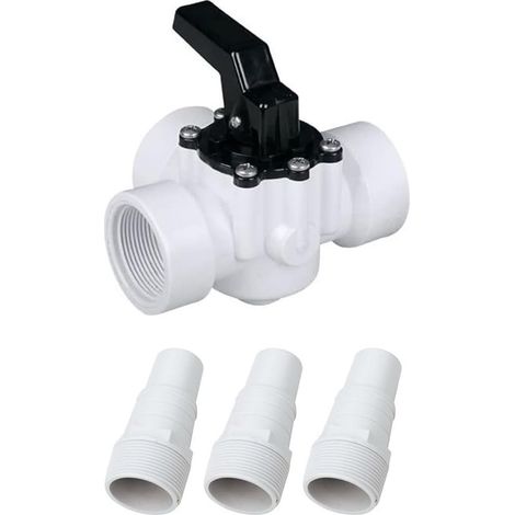 Valve 3 voies avec kit de raccordement de tuyau de piscine pour Zodiac 4715 Pompe de piscine Raccord de tuyau pour modules solaires, lits à air, pompes à air Accessoires (1/5)