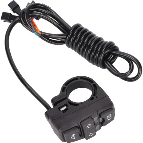 Interrupteur de guidon moto DK336 3 en 1 - Feux, klaxon, clignotants - Étanche IPX4 pour vélo électrique 48V (1/5)