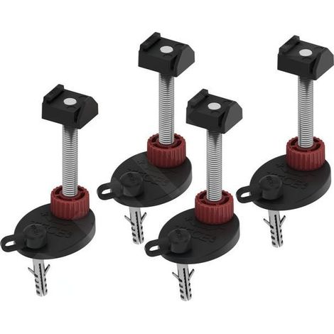 Tece - Supports de montage pour caniveau de douche 94-142 mm, 4 pcs 660003 (1/2)