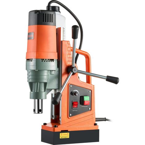 Perceuse magnétique électrique 1550 W, diamètre 50 mm, force 13000 N, vitesse variable 0-550 tr/min pour métal et bricolage (1/5)