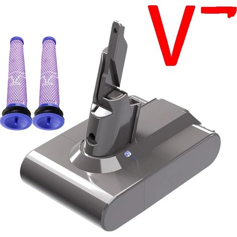 Batería recargable, compatible con los modelos de aspiradora V7, filtros de 6000 mAh (1/2)