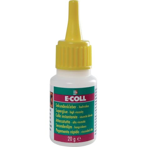 E-COLL Sekundenkleber hochviskos 20g (1/5)