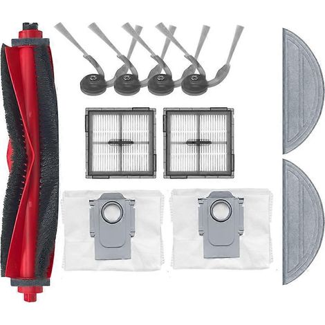 Brosse pour aspirateur Accessoires pour Roborock Q10 Series S5/S5+/X5+/PF/PF+/VF/VF+ Main Brosse Side Sac à poussière Serpillière Cloth (1/5)
