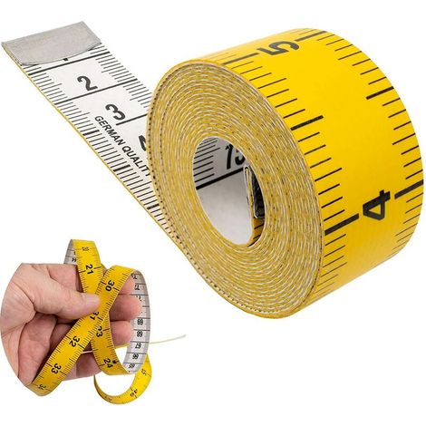 Mètre ruban sur mesure de 150 cm de long, 2 en 1 avec graduations en cm et en pouces, pour mesurer les vêtements, le taux de graisse corporelle, en fibre de verre.