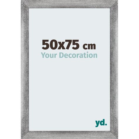 Cadre Puzzle 50x75 cm - Gris Patiné - MDF - Mura. (1/5)