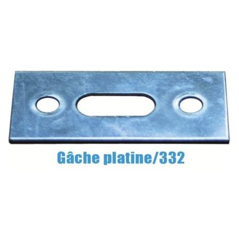 Gâche platine pour crémone 332 - ASSA ABLOY BEZAULT