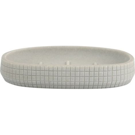 Jabonera de poliresina NORDEN gris claro MSV (1/3)