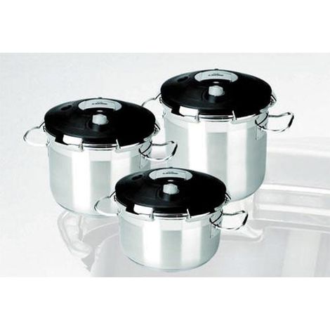 Olla a presión Lacor chef luxe 50818 acero inoxidable 18 litros