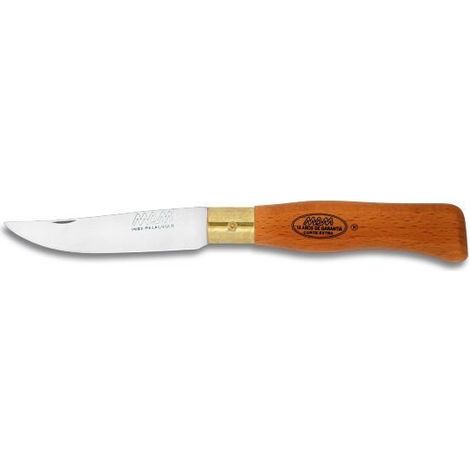 Navaja mam punta mam mango de madera hoja acero 7cm