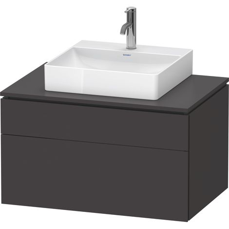 Duravit L-Cube Meuble sous-lavabo en console suspendu, avec plan (1/4)