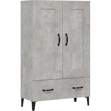 Credenza Grigio Cemento 70x31x115 cm in Legno Multistrato vidaXL (1/5)
