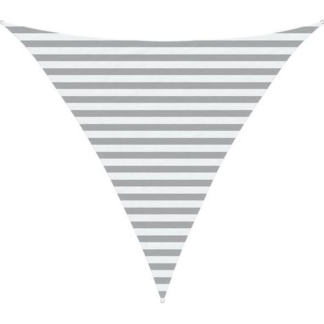 Voile d'Ombrage 3x3x3cm Gris clair et Blanc - Anti-UV Jardin Terrasse-x (1/5)