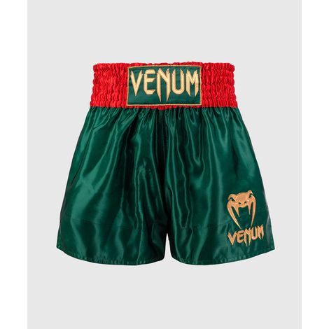 Pantalones cortos Venum Muay Thai Classic Deep Forest verdes talla M