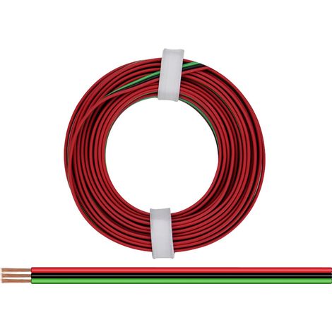 Donau Elektronik 325-014 Litze  3 x 0.25 mm² Rot, Schwarz, Grün 5 m