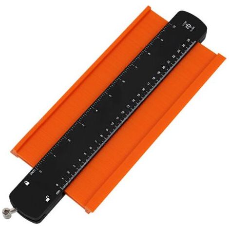 25-cm-Konturenlehre, Geschenk für Heimwerker-Väter/Männer, Profilkopierer, Fliesenschneideschablone, Kopierwerkzeug, Konturenlehre, Formreproduzierer, Parkettverlegung, Heimwerker-Tischlerarbeiten (1/5)