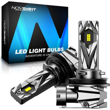 H11 LED Light Bulbs, Size 1:1, 20000lm, 6500K, 60W, Pack of 2 (1/5)