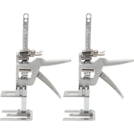 Randaco Handwerkzeugheber 2x Gipskartonplatten Hebevorrichtung Schrankheber Bis 150Kg, Einstellbar 0cm-14.5cm