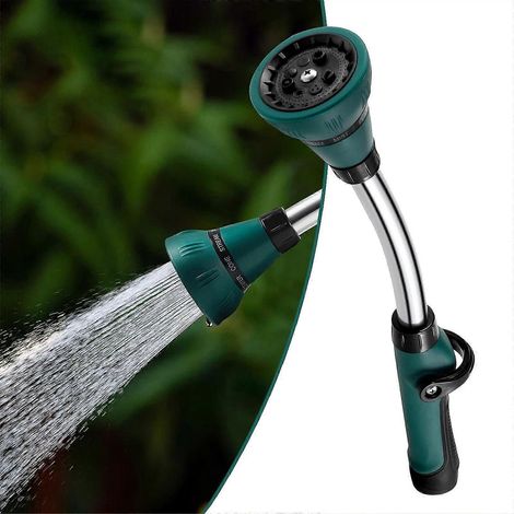 Ing Wand, Alloy En Hose Wand With 8 Patterns, 15-inch Hose Nozzle Er With Thumb , Ideal To Hanging Baskets And S (1/5)