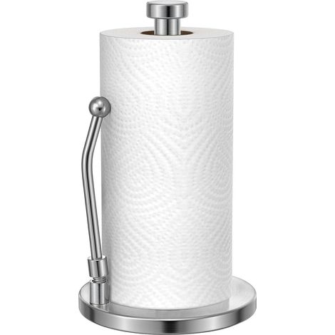 Küchenrollenhalter Edelstahl Freistehend Mit Federarm Gebürstet Silber. (1/5)