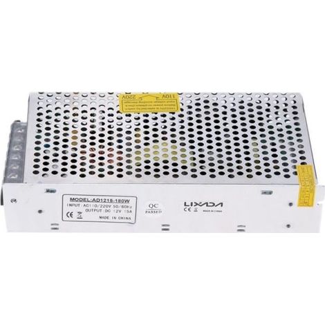 Transformateur de AC 110V/220V a DC 12V 15A 180WTransformateur de AC 110V/220V a DC 12V 15A 180W-Ywey (1/5)