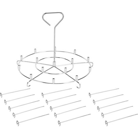 Ensemble de supports à brochettes en acier inoxydable 304, grille de déshydratation multifonction, accessoires pour friteuse Pinxia 8QT (1/5)