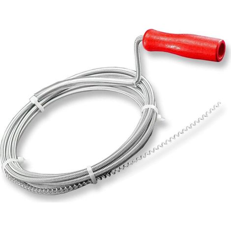 Schläfer 323303 Sturalavandini e Scarichi, Sonda Sturatubi a Spirale per Pulizia Scarichi Otturati di Lavandini, Lavelli, Vasche, Docce e Wc, Lunghezza 10mt, Diametro 6mm