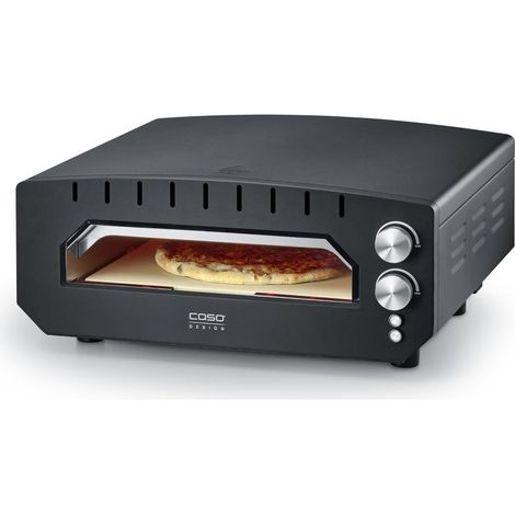 CASO PizzaChef 400° - Forno elettrico per pizza, pinsa, fiamma, forno in pietra calda a 400 °C, pietra per pizza in cordierite, interno in acciaio inox, pizza pronta in 2-3 minuti (1/4)