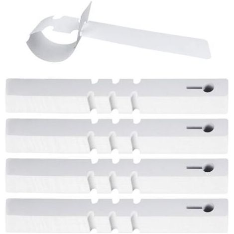 Pair 300 Pièces Étiquette de Jardinage en Plastique, Pancarte Potager Suspendue, 2x21cm, Blanc (1/5)
