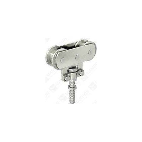MANTION Sportub Edge Mount para recorrido recto largo 150kg - 2 rodillos de acero - 255AL