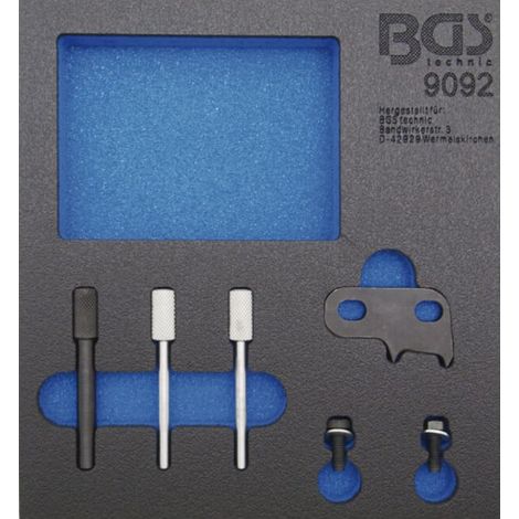 BGS Insert de servante d'atelier 1/6 : Coffret de calage pour MINI, Citroën, Peugeot 1.6 diesel
