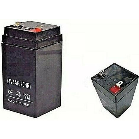 TrAdE Shop Traesio - Batteria Ermetica Tampone Ricaricabile 4v 4a Gruppo Continuità Giocattoli -