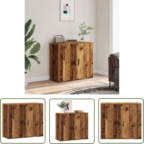vidaXL Sideboard Altholz-Optik 80x33x70 cm Holzwerkstoff (1/5)