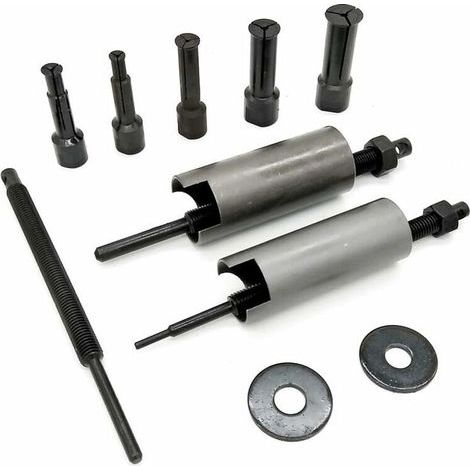 22-teiliges Reifenventil-Reparaturset, Metall und Kunststoff, Schnellwechsel-Werkzeugset mit Ventilauszieher, Ventilkelentferner, Hakenwerkzeug - (1/5)
